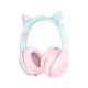 thumbnail image 1 of YOYOTUNE Auriculares Bluetooth para niños, orejas de gato con luz LED, auriculares inalámbricos para niños, Bluetooth 5.1 y sonido estéreo, plegable, diadema ajustable, auriculares para niños con micr, 1 of 5