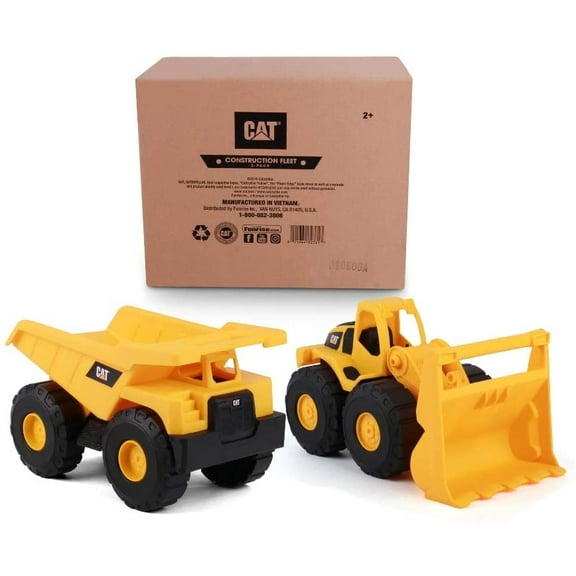 CatToysOfficial Toy Construction Vehicle 2 Pack, Yellow