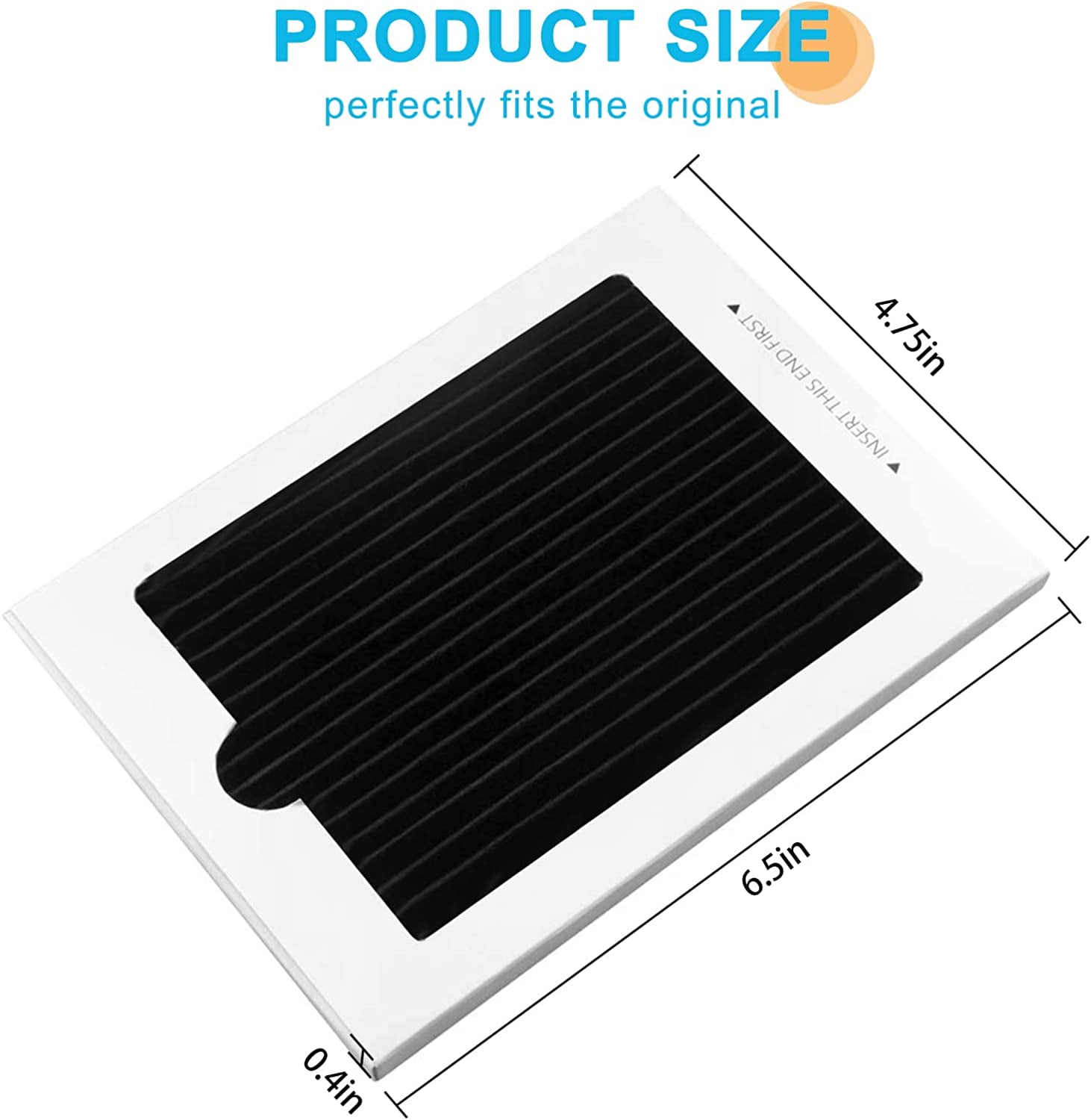 DEWEL Refrigerator Air Filter Replacement for Frigidaire & Electrolux,12 Packs Refrigerator Filter Activated Carbon Filter Reduce Odors for EAFCBF, PAULTRA, RAF1150 242061001,242047801, 242047804