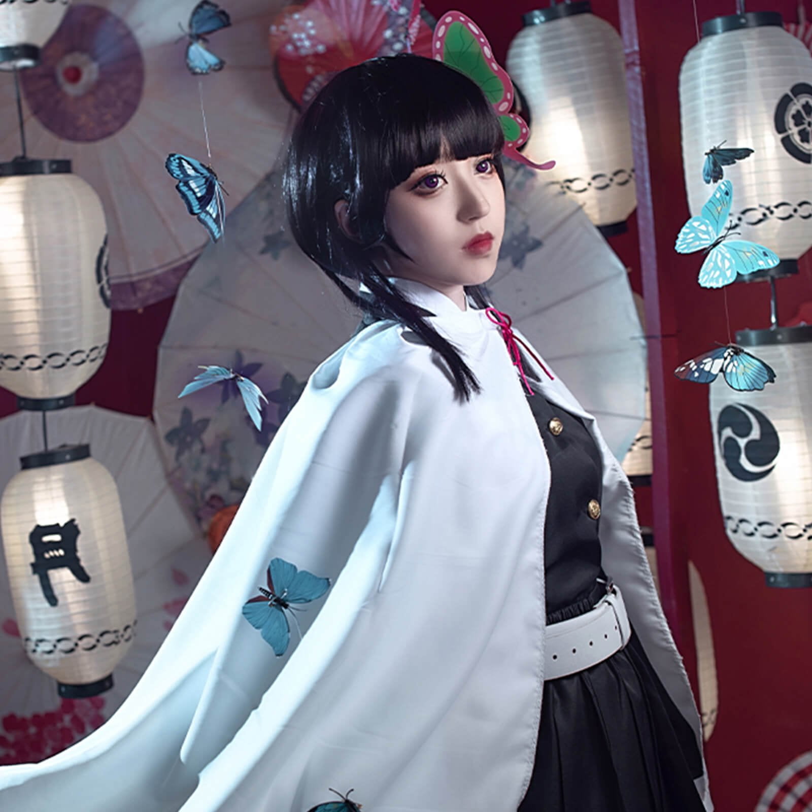 Mukola Demon Slayer Kanroji Mitsuri Anime reality show Cosplay costume  Japanese anime fashion 3D printed unisex kimono Halloween costume 