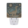 thumbnail image 5 of Yayeee LED Night Light for The Home Plug in With Light Sensors 2 Pack, Dinosaur with Stars, 5 of 6
