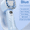 Blue, variant on JELLOO Portable Handheld Fan with Digital Display, 5 Speeds Adjustable Mini Personal Fan, High Speed Cooling, USB Rechargeable Personal Hand Held Turbo Fans for Women Men Indoor Outdoor Travel