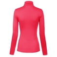 thumbnail image 4 of MixMatchy Women's Long Sleeve Turtleneck Lightweight Pullover Slim Fit Top, 4 of 4
