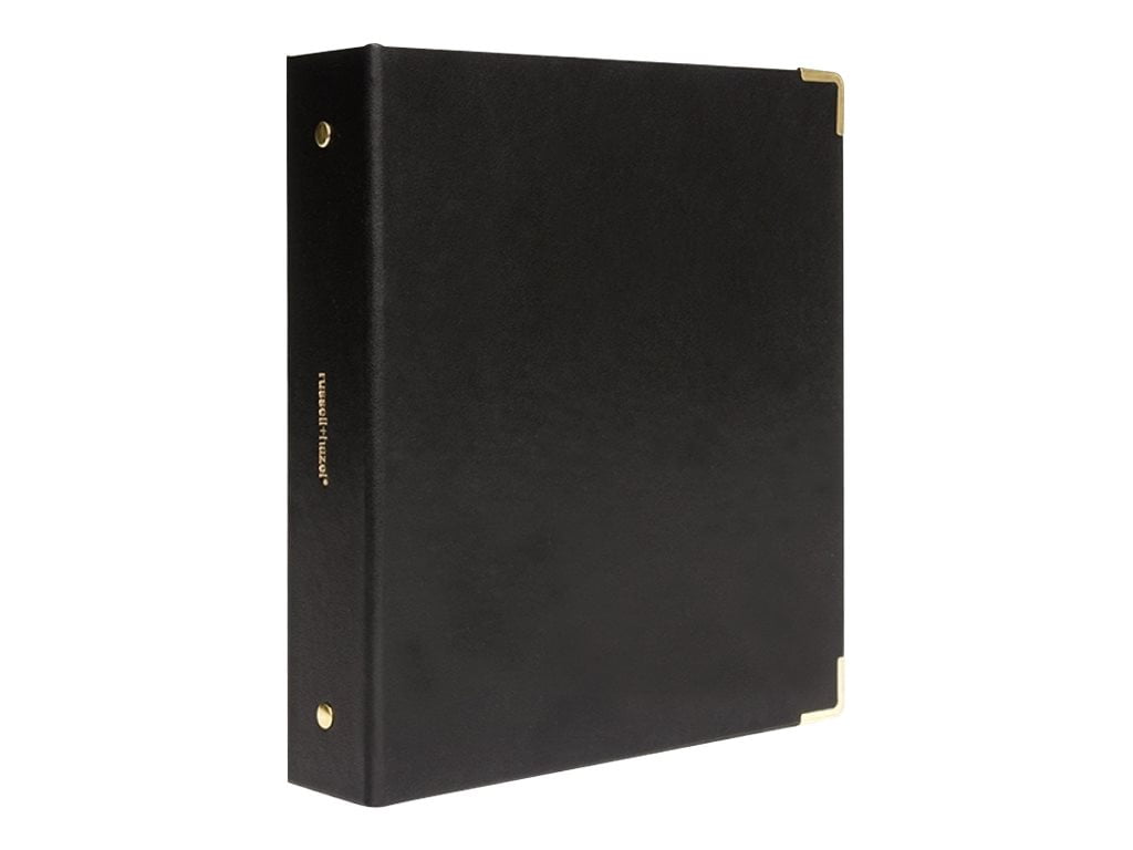 russell+hazel Mini - Ring binder - for 7.99 in x 9.02 in - capacity: 120 sheets - black