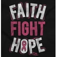 thumbnail image 2 of Faith Fight Hope Breast Cancer Aware Womens Plus Size Graphic Zipper Hoodie Brisco Brands 2X, 2 of 5