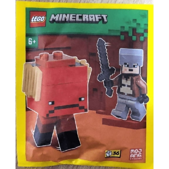 LEGO Minecraft Mini Set: Nether Hero Minifigure with Strider