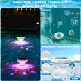 thumbnail image 2 of Flotador solar de cloro para piscina QOLNBY, 2600 mAh, con luces, paquete de 4, 2 of 8