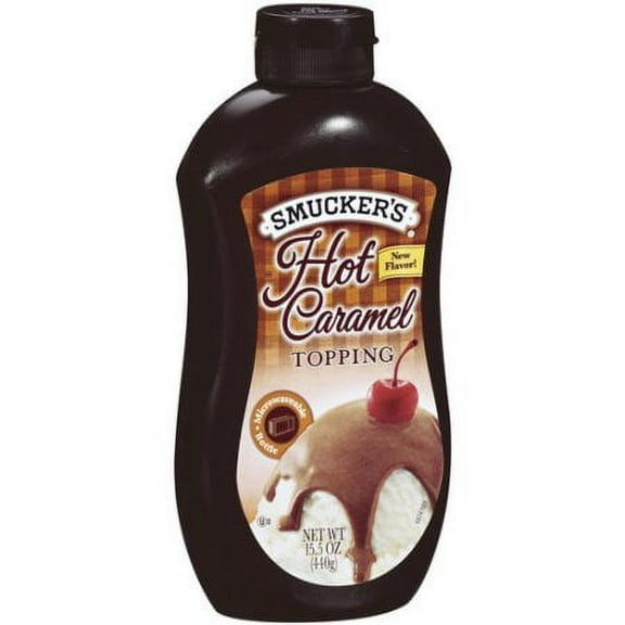 Smucker's Microwaveable Hot Caramel Topping, 15.5 Oz (Pack of 4)