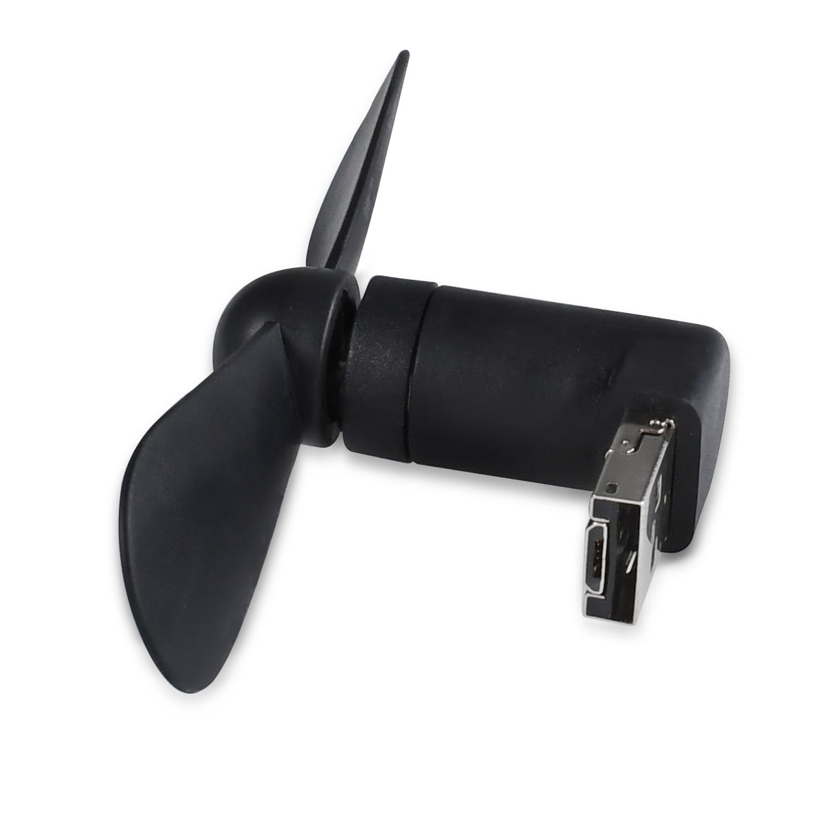 Onn Mobile Micro USB Fan, Black