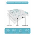 thumbnail image 5 of Teal Navy Blue Coastal Queen Size Down Alternative Comforter, Lightweight Comforter Quilt Bedding Set with Pillow Shams Coral Jellyfish Nautical All Seasons Bed Comforter Duvet Insert 90"x96", 5 of 7