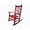 Red, variant on Rocking Rocker - K086RD Durable Red Child’s Wood Porch Rocker/Outdoor Rocking Chair - Indoor or Outdoor - Suitable for 4-8 Years Old