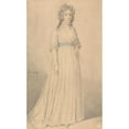 thumbnail image 2 of Samuel de Wilde 10x14 Black Ornate Wood Framed Double Matted Museum Art Print Titled: A Lady, Full Length, Wearing a Blue Sash and Holding a Fan (1795), 2 of 5