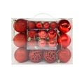 thumbnail image 2 of 50-Pack Assorted Christmas Ball Ornaments, Mixed Finishes for Tree, Wreath, and Mantel Styling, 2 of 5