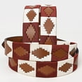 thumbnail image 2 of BE BAR H EQUINE Western Genuine Leather Men And Women Brown Belt Embroidered White & Brown, 2 of 4