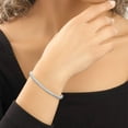 thumbnail image 5 of Diamond Tennis Bracelet | 2 Carat IGI Certified Lab Grown Diamond Bracelet Line 7" | 14K White Gold | Nemy Half Bezel Round Lab Diamond Tennis Bracelet| FG-VS1-VS2 Quality | Friendly Diamonds, 5 of 7