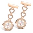thumbnail image 3 of tredstone 2piece Functional Doctor S Pendant Pocket Watch Easy To Read And Quartz Movement Rose Gold 1Set, 3 of 6