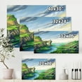 thumbnail image 4 of Designart ' Meandering River With Blue Fantasy Landscape ' Lake House Canvas Wall Art Print, 4 of 4