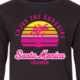 thumbnail image 4 of Inktastic Summer Enjoy the Sunshine Santa Monica California in Pink Long Sleeve Youth T-Shirt, 4 of 5