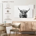 thumbnail image 5 of Elephant Stock Highland Bull I Wall Art - Horizontal Canvas Wall Art - Living Room Wall Decor - Animal Canvas - Black And Gray Decor By Sisi And Seb - 12" x 8", 5 of 8
