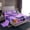 Purple D, variant on Homewish Halloween ABC Print A Bed Sheets,Personalized Monogrammed Gifts Full Size Sheets,4 Pieces,1 Flat Sheet,1 Fitted Sheet and 2 Pillowcases