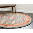 thumbnail image 3 of Unique Loom Fars Collection Area Rug - Mesquite (3' 3" Round Blue/Red), 3 of 8
