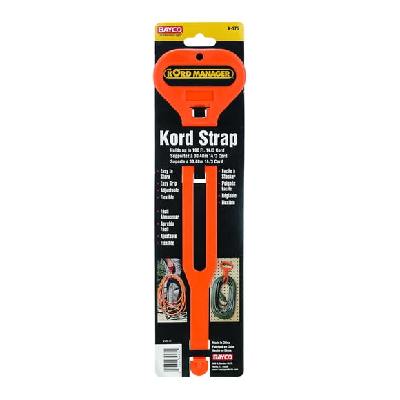 Correa para herramientas BAYCO Kord de plástico naranja, 36 cm, de transporte corto