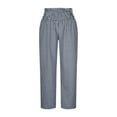 thumbnail image 5 of Coorders Womens Pj Fleece Pants,Women’s High Waist Plaid Stretch Sleepwear Pants ,Plus Size Navy,Size M, 5 of 6