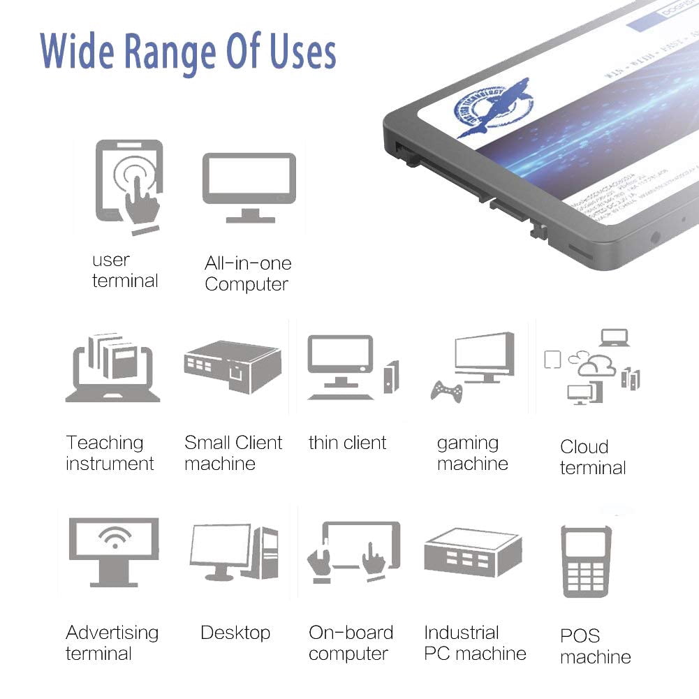Dogfish SSD 4TB SATA3 2.5 inch Internal Solid State Drive SATAIII 6 Gb/s High-Performance 7MM Height SSD (4TB, 2.5''SATA3)