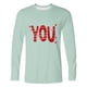 thumbnail image 3 of Ceisia Men Casual Fashion Printing Pullover T-Shirt Long Gift Sleeve Round-Neck Valentine's Day Tops, 3 of 5