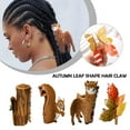 thumbnail image 3 of Autumn Leaf Shape Hair Claw Clip,Fall Leaves Hair Jaw Clamp Nonslip Colored Enamel Hair Grab Clips Large Hairpin,Thanksgiving Claw Clip Hair Accessories for Women Girls Thick Thin Hair (Maple Leaf), 3 of 8
