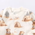 thumbnail image 6 of Ramiter Baby Boy Romper Baby Boys Girls Nautical Romper One-Piece Beach Outfit Summer Clothes Coffee,6-9 Months, 6 of 7