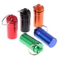 thumbnail image 2 of Waterproof Aluminum Pill Box Bottle Cache Drug Holder Keychain Medicine Box, 2 of 15