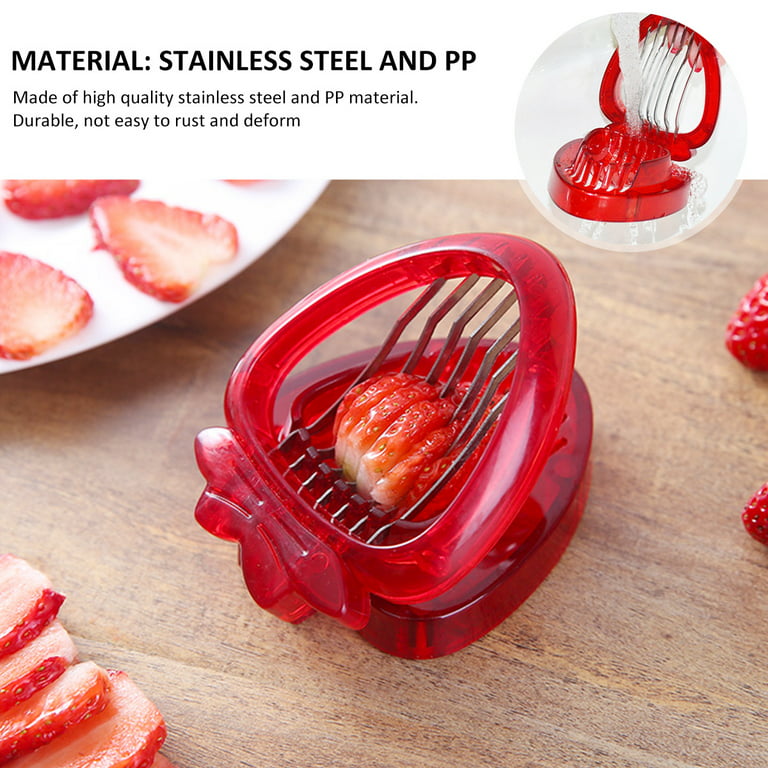 2Pcs household tools strawberry slicer Stainless Steel Grape Peeler Grape