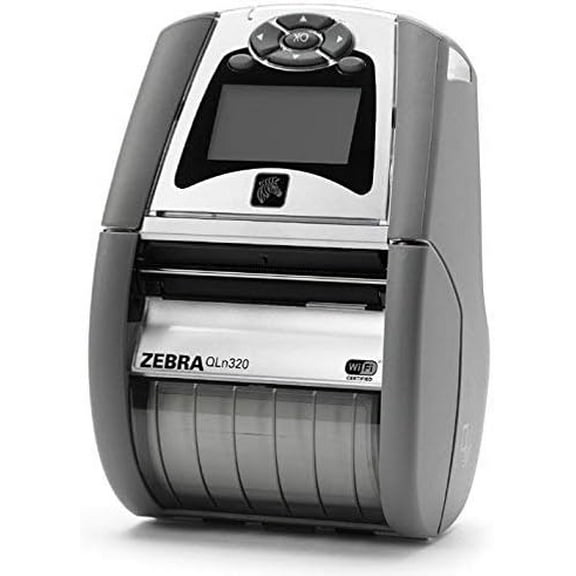 Restored Zebra QLN320 Mobile Direct Thermal Label Printer 203 DPI, 2.9 Print Width, USB, Bluetooth & Wireless LAN, Peel Function (QH3-AUNA0M00-00) (Refurbished)