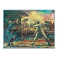 thumbnail image 2 of Unknown 32x26 Gold Ornate Wood Framed with Double Matting Museum Art Print Titled - Swing Batter, 2 of 4