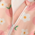thumbnail image 5 of Ticikt Baby Girls One Piece Swimsuit Infant Bathing Suit Long Sleeve Rash Guard Swimwear with UPF 50+ Sun Protection,Color:Pink,Size:6-12 Months, 5 of 7