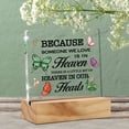 thumbnail image 5 of Sympathy Gifts for Loss of Loved One in Memory of Love One Acrylic Desk Sign Decoration Plaque Because Someone We Love is in Heaven Desk Sign Keepsake 4x4 Inch, 5 of 6