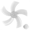 thumbnail image 1 of Aspas de Ventilador de Plástico de 12 Pulgadas, 5 Aspas con Tapa de Tuerca para Ventilador de Pedestal de Pie, Ventilador de Mesa, Accesorios Generales, A, 1 of 5