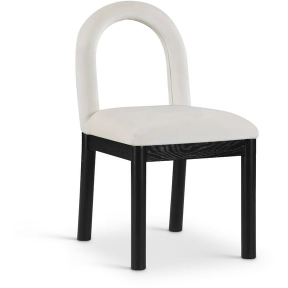 Meridian Furniture Conrad Cream Velvet Dining Chair
