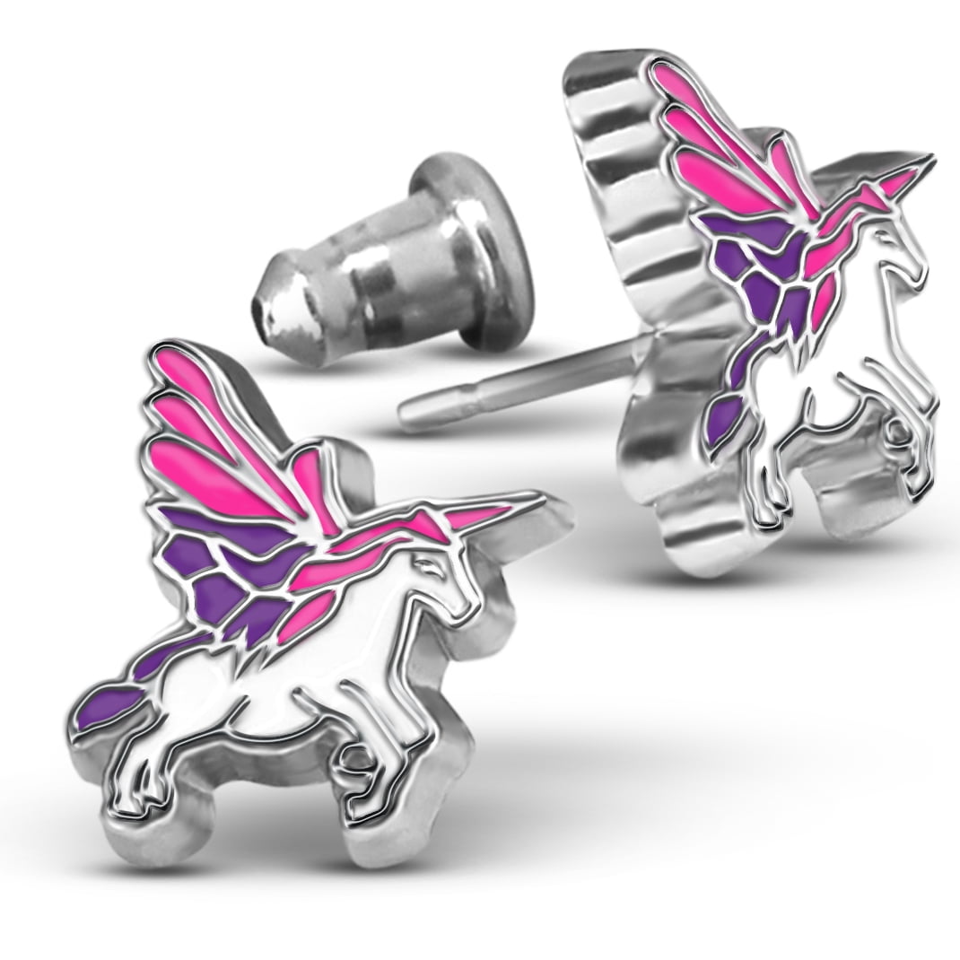 A Touch of Dazzle - Unicorn Jewelry Stud Earrings For Girls | Unicorn ...