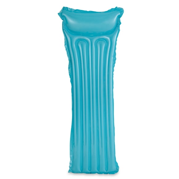 Tapis gonflable transparent vert Bluescape, matelas flottant pour piscine avec appui-tête, à partir de 14 ans, unisexe (1 paquet)