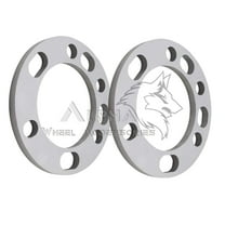 2Pc 6x5.5 Wheel Spacers 1/4" Inch (6mm) For Chevy GMC Silverado Sierra 1500