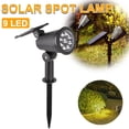 thumbnail image 4 of Solar Powered Garden Spotlight 1PC- 3 Light Modes Warm White & Cool White, 55 LED Waterproof Outdoor Spotlight for Yard, Patio, Trees, Pathway, Wall Mount, Floor Mount Landscape Lighting, 4 of 6