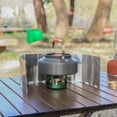thumbnail image 4 of Mini estufa de alcohol para mochileros, quemador de alcohol de latón liviano con soporte de aluminio para acampar, caminar y hacer picnic (verde), 4 of 5