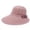 Pink, variant on Sun Hats For Women Flower Decor Topper Floppy Packable Lightweight Summer Visor Fashion Beach Hats Orange,One Size