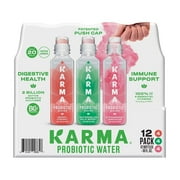 Karma Probiotic Water Variety Pack 18 Fluid Ounce (Pack of 12)