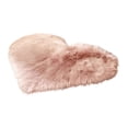 thumbnail image 1 of Alfombra de peluche con forma de corazón, pequeña, decorativa, artesanal, regalo de cumpleaños para el hogar. Rosa, 1 of 9
