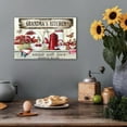 thumbnail image 3 of Farmhouse Kitchen Wall Art, Rustic Kitchen Canvas Prints, Vintage Theme Grandma''s Kitchen Signs Pictures, Framed Blessed Quotes Painting, Country Home Kitchen Wall Decorations Artwork 12x18, 3 of 6