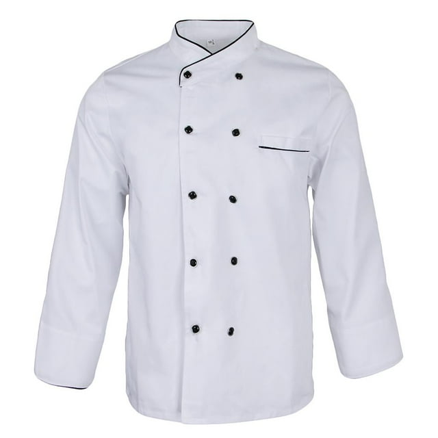 Esquirla Veste de Chef Unisexe Veste de Chef Vêtements de Chef Vêtements de Travail de Restauration Blanc m
