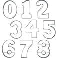 thumbnail image 6 of Bakerpan Stainless Steel Cookie Cutter Number Shapes Set 3 1/2 Inch with Bonus Dough Cutter, 6 of 7